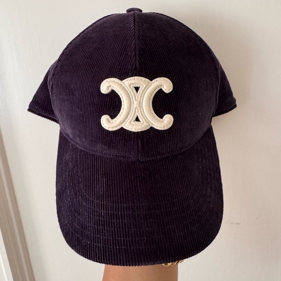 Celine Corduroy Baseball Hat - Picture 1 of 5